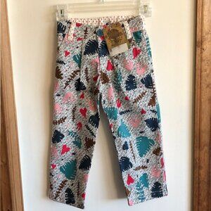 FABULA Print Elastic Waist Pants Trousers Size 6